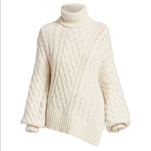NWT A.L.C. Nevelson Cable Knit Turtleneck Sweater